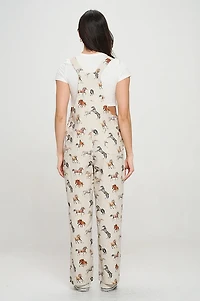 Multi Horse Print Jumpsuit