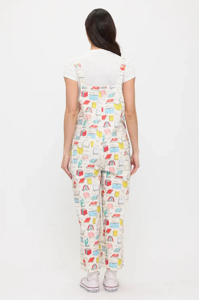 Colourful Books Print Overalls