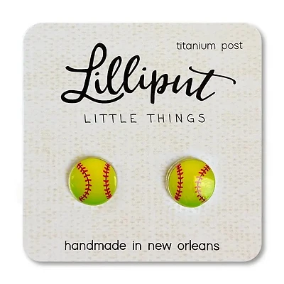 Softball Earrings
