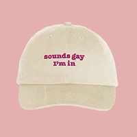 Sounds Gay Cream Chino Cap