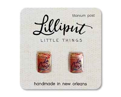 Sparkling Beverage Pamplemousse Earrings
