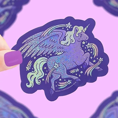 Glittery Unicorn Sticker