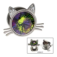 CAT EARS WITH BIG JEWEL MACHINE HEAD