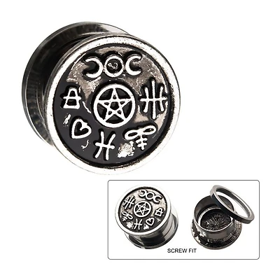 Antiqued Steel Constellation Design 14g - 2g