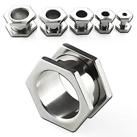 Hexagon Flat Front Machine Head 8g - 2g