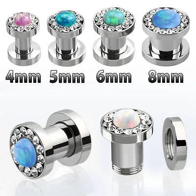 Opal Center Clear Gem Ri