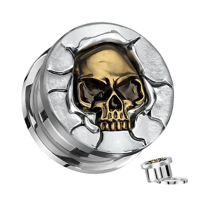 Skull Cracked Machinehead 0g - 7/8