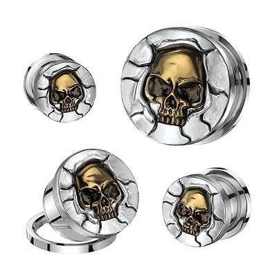 Skull Cracked Machinehead 1" +