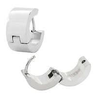 Plain Huggies Steel Earrings 6.8mm