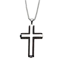 Cross Layer Necklace 24In