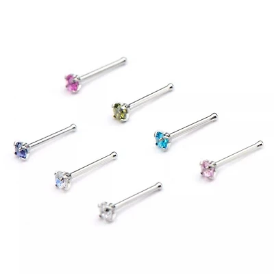20G PRONG SET 2.5MM COLOR GEM BONE