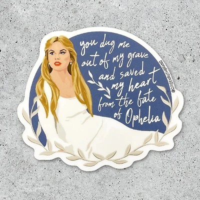 Taylor Swift Ophelia Sticker