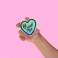 Be Yourself Holographic Glitter Sticker