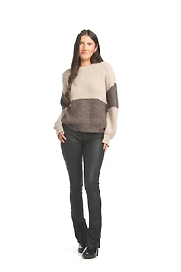 Colour Block Pullover Sweater
