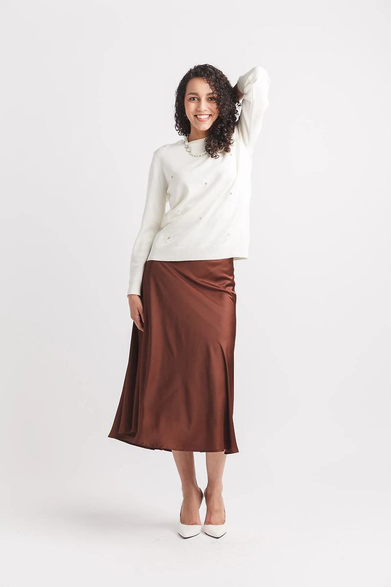 Floral Embellished Sweater