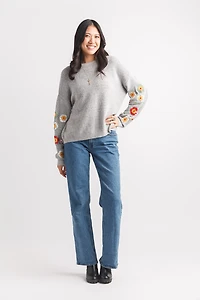 Heathered Pullover Sweater