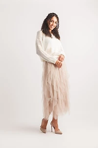 Open Heart Knit Weater