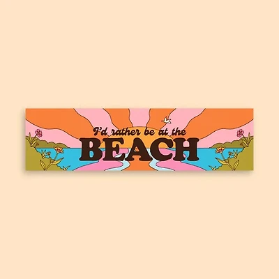 Beach Bumper Sticker