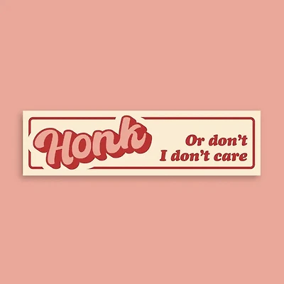 Honk Bumper Sticker