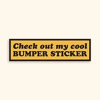Cool Bumper Sticker