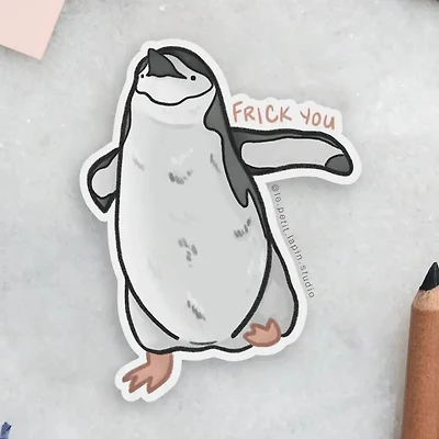 Angry Penguin Sticker