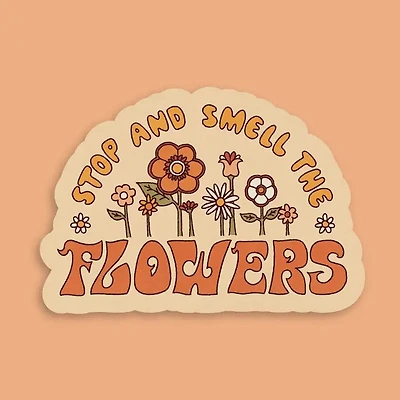 Retro Flower Sticker