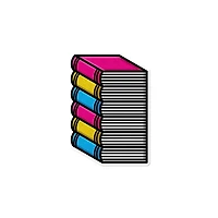 Pansexual Pile of Books Waterproof LGBTQ+ Sticker