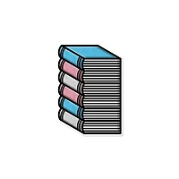Transgender Pile of Books Waterproof LGBTQ+ Sticker