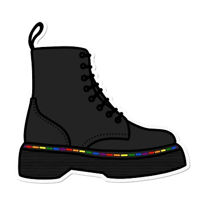 Queer Boot Waterproof Lgbtq+ Sticker