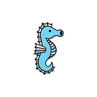 Transgender Seahorse Sticker