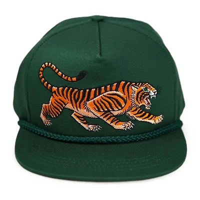 Green Tiger Cap Tattoo Style