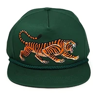 Green Tiger Cap Tattoo Style