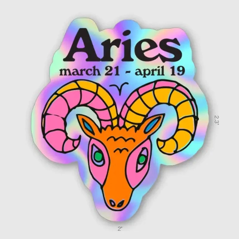 Aries Zodiac Sticker