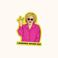 Legends Never Die Sticker