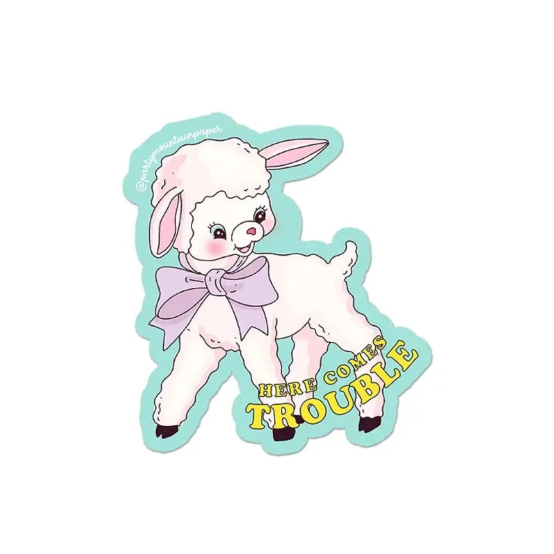Here Comes Trouble Sticker