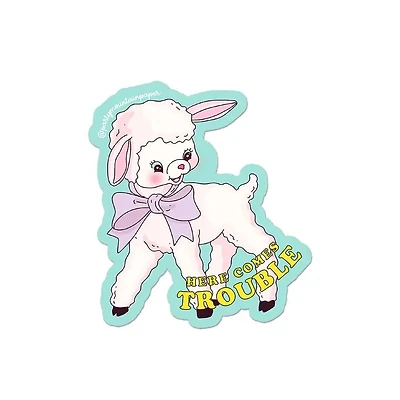 Here Comes Trouble Sticker