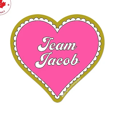 Team Jacob Heart Sticker