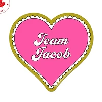 Team Jacob Heart Sticker