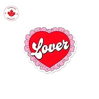 Lover Frilly Heart Sticker