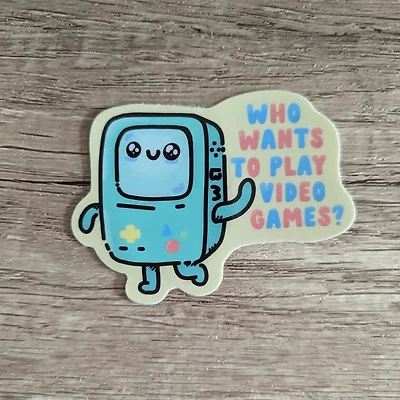 Bmo Video Games - Cute Vinyl Sticker