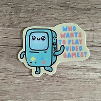 Bmo Video Games - Cute Vinyl Sticker