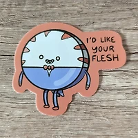 Flesh- Peppermint Butler Adventure Time Vinyl Sticker
