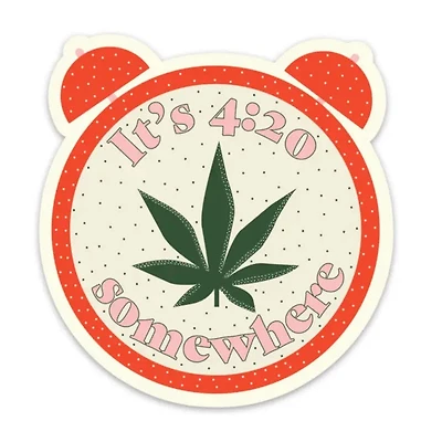 Its 420 Somewhere Sticker