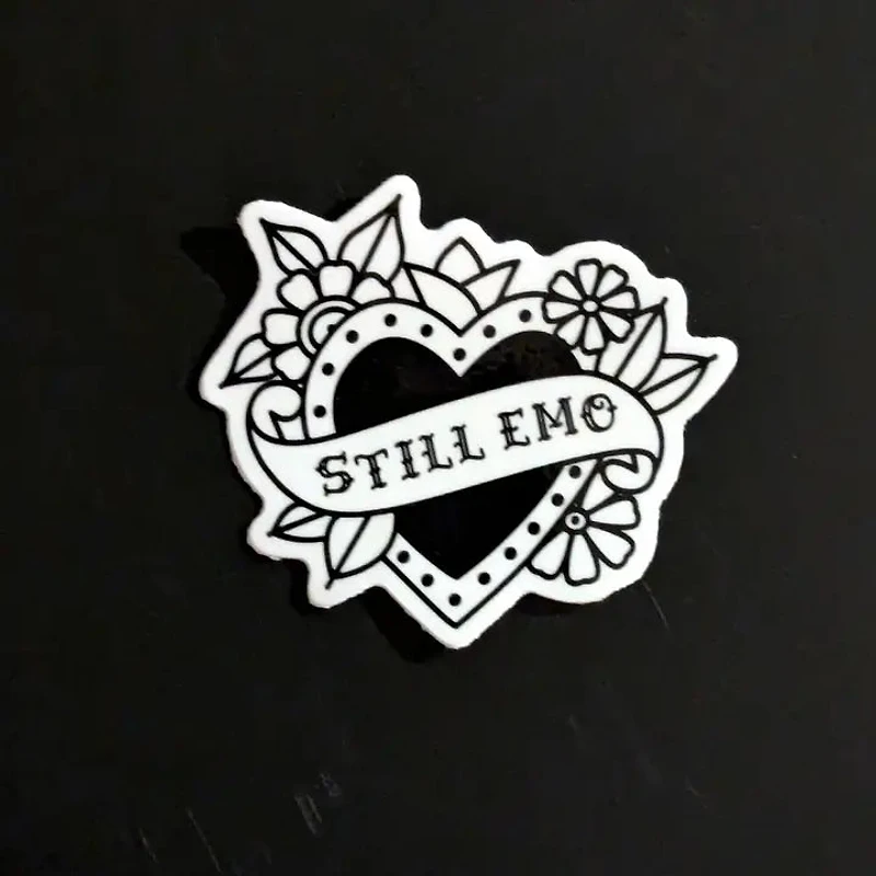 Still Emo Heart Sticker