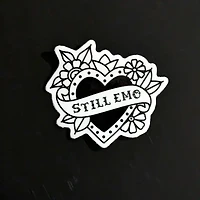 Still Emo Heart Sticker