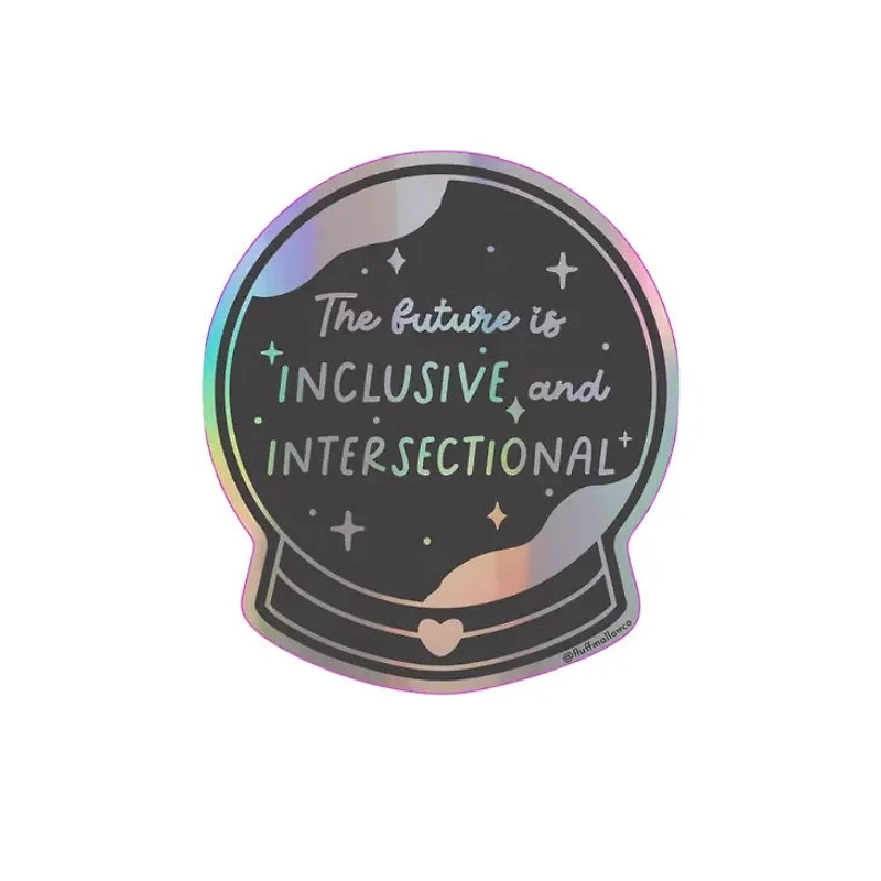 Crystal Ball Future Is Inclusive Sticker