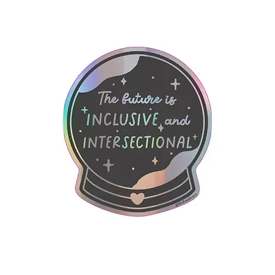 Crystal Ball Future Is Inclusive Sticker
