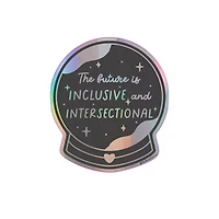 Crystal Ball Future Is Inclusive Sticker