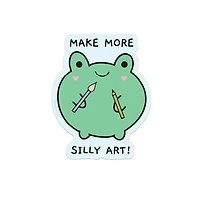 Make More Silly Art Vinyl Sticker