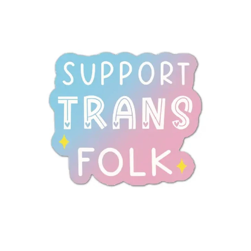 Support Trans Folk Vinyl Sticker